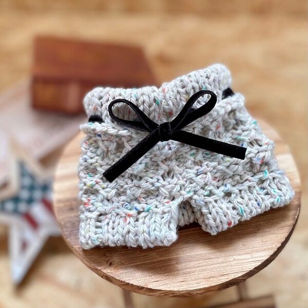 ハンドメイド犬服 ペット用 ポンチョ風ネックウォーマー 犬猫スヌード 防寒帽 ニット knit 暖かい マフラー 小型犬