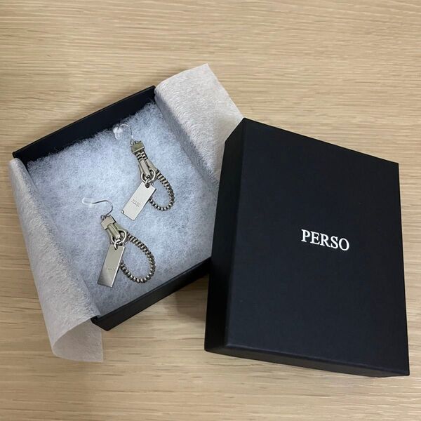 【新品】PERSO SHIZUKU PIERCE /(シズク ピアス) PERSO ピアス シルバー