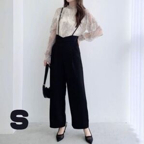 S ハイウエストキャミロンパースサロペット Maison de lyla同型