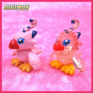  digimon wonder Capsule [piyomon] мини фигурка * окраска + розовый прозрачный |2 пункт Used