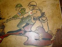 1941年　ビルマ侵攻　日本軍　戦意高揚　ブリキ看板　_画像3