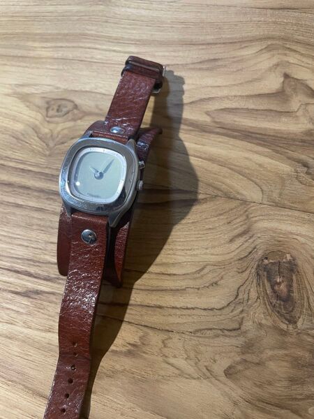 fossil BIG TIC ブラウン レザーウォッチ フォッシル