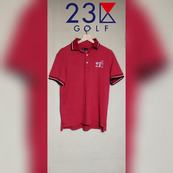 23区 半袖ポロシャツ GOLF ゴルフウェア