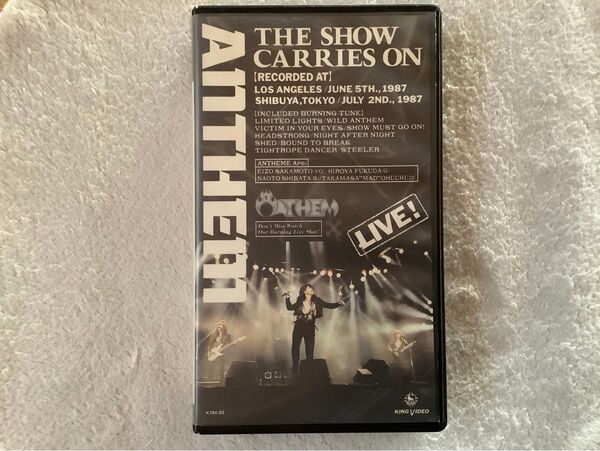 アンセム Live Video ビデオカセット VHS