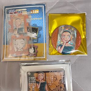 名探偵コナン 鈴木園子 コナン展 缶バッジ アクリルブロック アクリルパズルコレクション