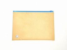 kiruna キルナ Leather Multi Case レザーマルチケース M BLUE ブルー 青 181-K0001 小物 仕分け 財布 カード入れ_画像2