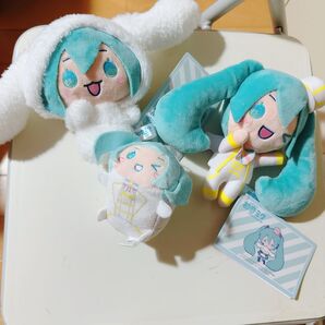 新品タグ付き 初音ミク シナモロール 3個セット