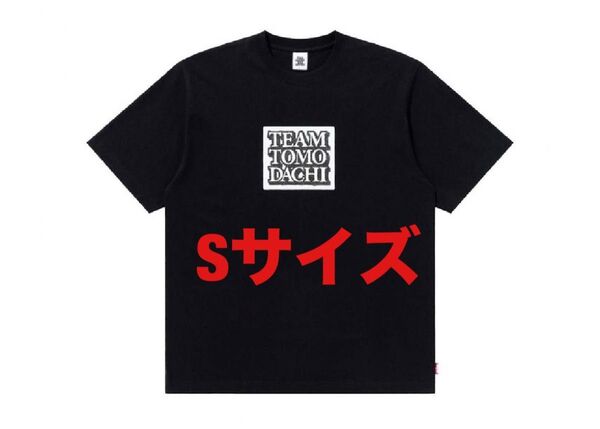 black eye patch TEAM TOMODACHI Tシャツ 黒 S