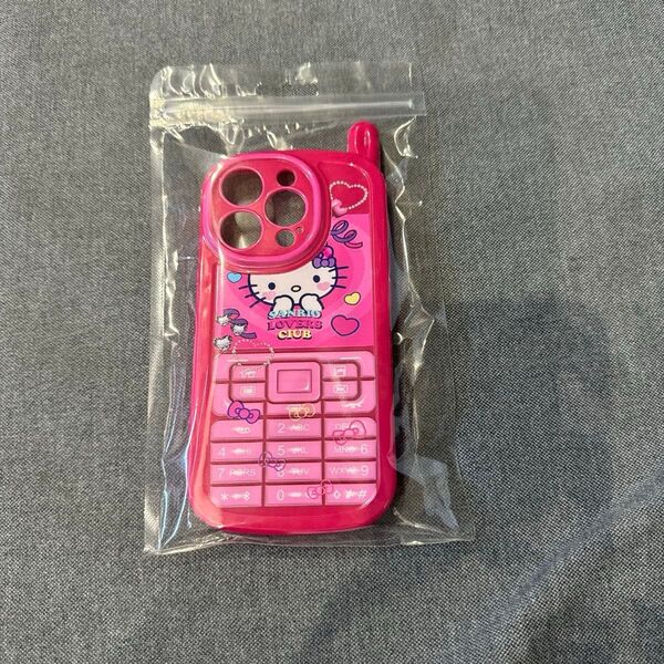 iPhone15 Pro スマホケース スマホカバー ブラックピンクジス キティ