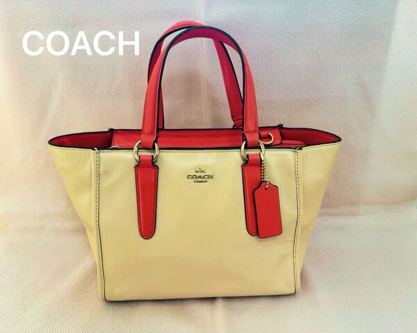 COACH コーチ レザー ハンドバッグ 2WAY ショルダーバッグ バッグ