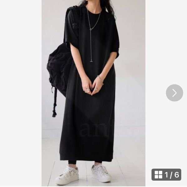 完売品!antiqua アンティカ 裏毛ワンピース