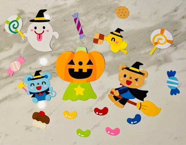 ハロウィンの壁面