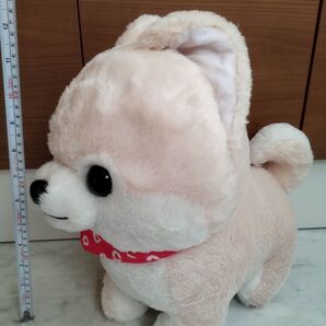 豆柴三兄弟 ぬいぐるみ 約35cm 赤いバンダナ
