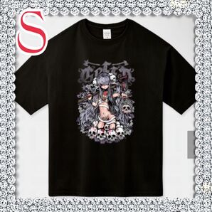 【新品未使用】ビッグシルエットTシャツ イラスト ロック タトゥー エロカワ S