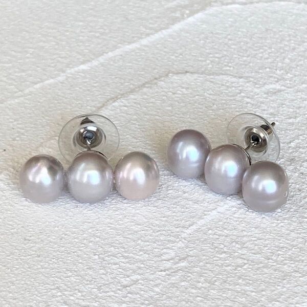 淡水パールピアス 真珠 ピアス パール サージカルステンレス パールピアス Pearl