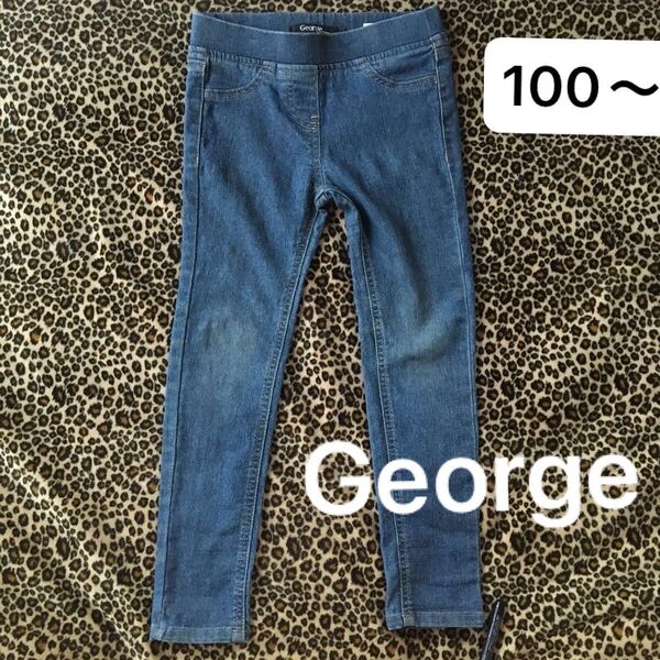 George キッズ 子供 男の子 女の子 デニムパンツ 定番 5才 長ズボン Gパン100 ジョージ 海外ブランド ロングパンツ
