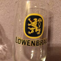 激レア非売品 LOWENBRAU レーベンブロイ 足付き ビールグラス 2個セット_画像5