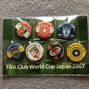 激レア希少品 FIFA クラブワールドカップジャパン　Club World Cup JAPAN 2007 缶バッジ セット サッカー