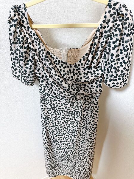 Cherry Pattern Cache-Coeur One-Piece