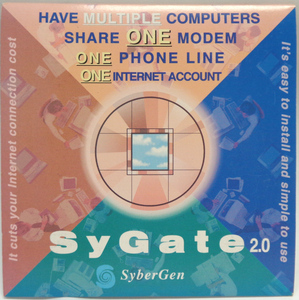 新古品 SyGate 2.0 SyberGen Share Analog, ISDN, Cable, ADSL, modem 英語版