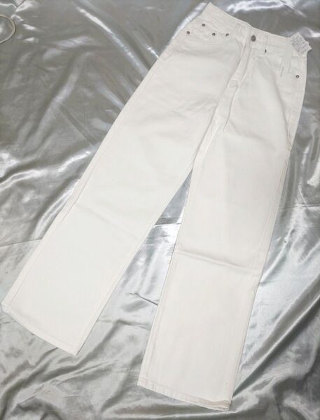 【新品・訳あり】《Alite cloth》ハイウエストストレートデニム Mサイズ