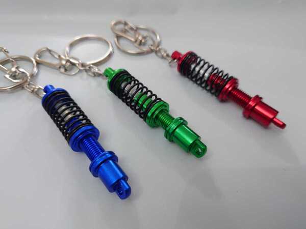 車高調 キーホルダー3色セット ドリフト ゼロヨン スポコン JDM