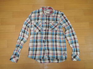  Hysteric Glamour HYSTERIC GLAMOUR check shirt S flax ./ long sleeve 