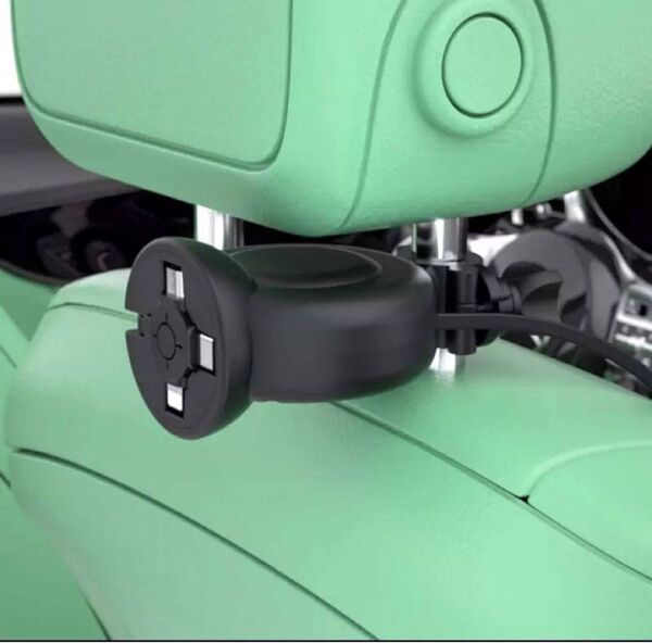 OHLPRO 車載 車 充電器 後部座席用 3in1 充電ケーブル USB