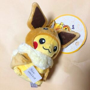  Pokemon mascot i-bi poncho. Pikachu soft toy i-bi Pikachu poncho 