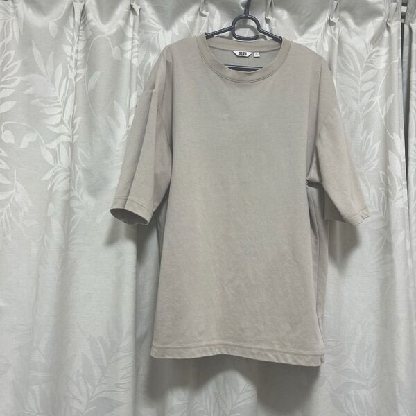 UNIQLO エアリズムコットンオーバーサイズTシャツ 5分袖