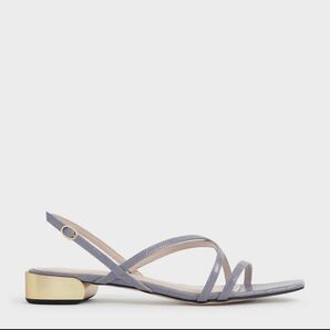 Charles & Keith クロックエフェクトサンダル#パープル36