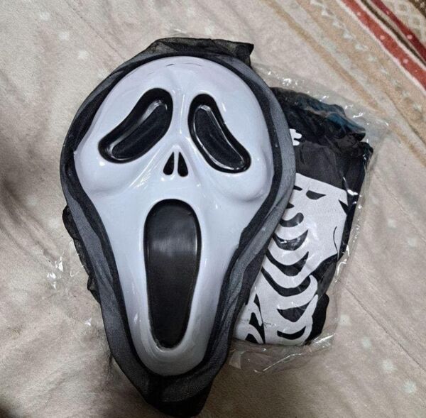 わけあり★骸骨ハロウィン仮想衣装 キッズ コスプレ
