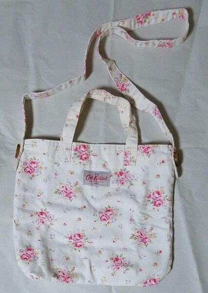 CathKidston 2way ショルダーバッグ 白 花柄 キャスキッドソン トートバッグ