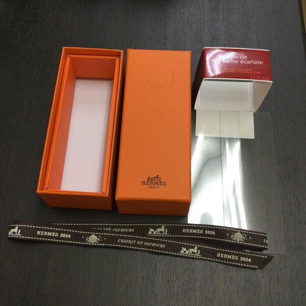 エルメス HERMES ボックス BOX 香水の空箱 リボン