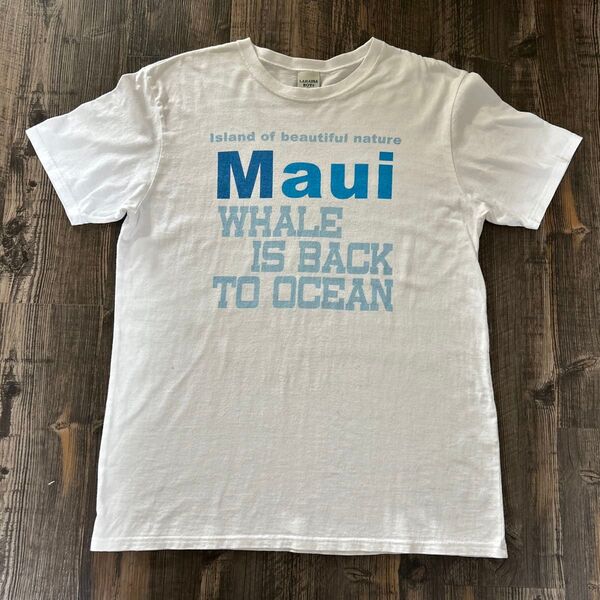 LAHAINA BOY マウイMaui クジラ サーフTシャツ ヴィンテージ90s サイズM カラー/ホワイト