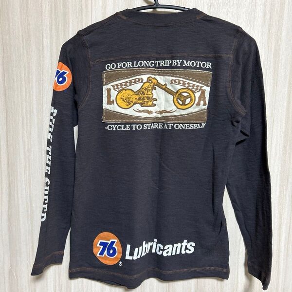76 Lubricants ルブリカンツ 長袖 バイカー Tシャツ ヴィンテージ90s サイズS カラー/濃いグレー レア美品