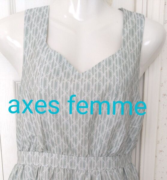 axes femme ノースリーブ ワンピース