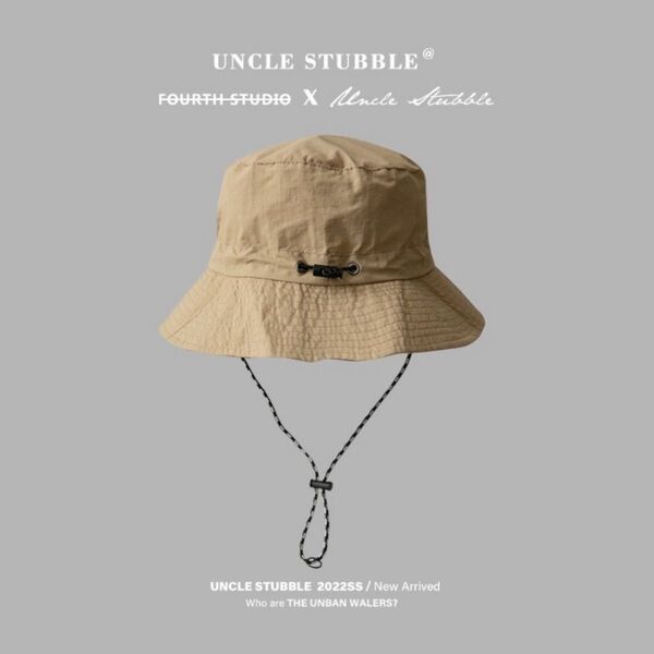 サファリハット 帽子 アウトドア ベージュ UVカット 折りたたみ 撥水 吸収速乾 ユニセックス バーベキュー 登山 調整紐付き