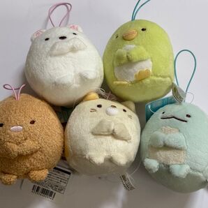 【すみっコぐらし】【namco限定】 ゴムひも付きマスコット 5個セット