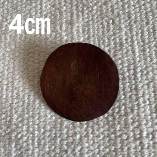 ③ハンドメイド 鍛金 銅 黒染め 丸 円 月 シンプル マット