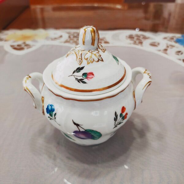 リチャードジノリ シュガーポット 金彩 陶器
