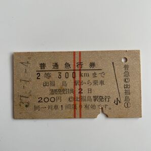 60年前の使用済普通急行券マニアの方おすすめです。
