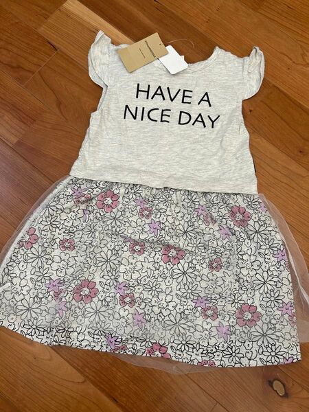 大人可愛い オシャレ ワンピース110 新品未使用