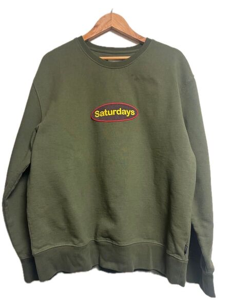 Saturdays NYC Bowery Patch Logo Crew サタデーズニューヨークシティ スウェット