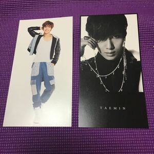 SHINee トレカ　大判ポストカード ジャケカ　TAEMIN シャイニー　即決　テミン