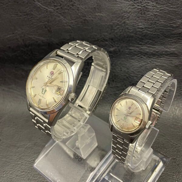 ペア【RADO】 Green horse 41 jewels 11657 /25 jewels 759 /2本まとめ ジャンク扱