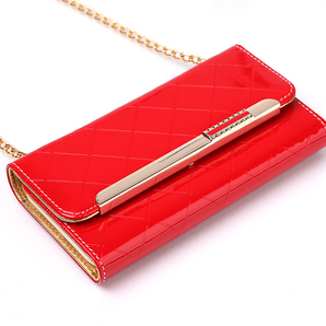 galaxy s7 edge ショルダーケース ギャラクシー s7 エッジ ケース SC-02H SCV33 手帳型 カード収納 レッド