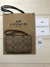 新品 半額以下 コーチ COACH SIG ポーチ 小銭入れ 総柄_画像2