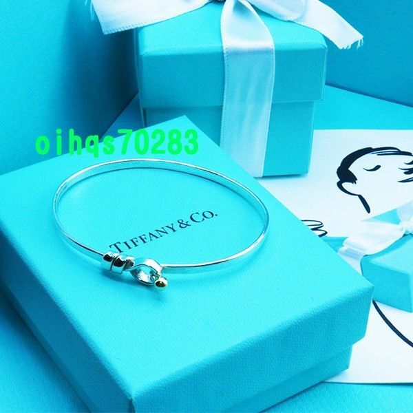 新品 未使用 TIFFANY &Co. ティファニー フック&アイ コンビバングル