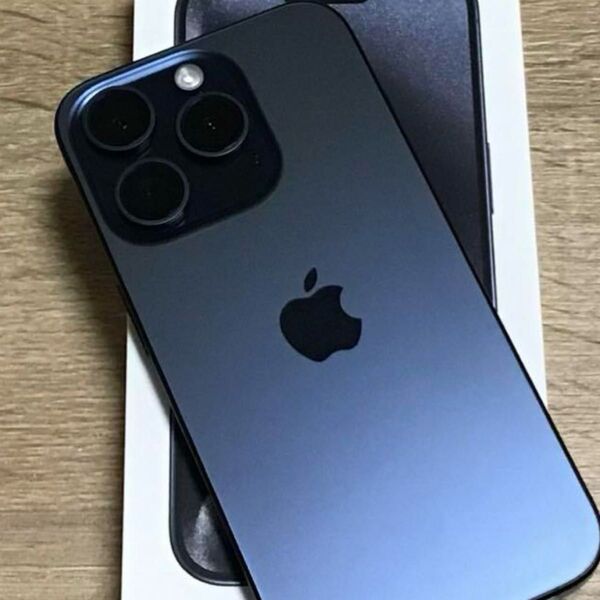 iPhone 15 pro 128gb 美品 SIMフリー ブルーチタニウム